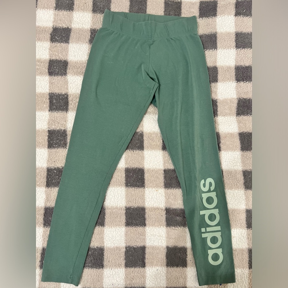 Adidas Green Leggings Size Small